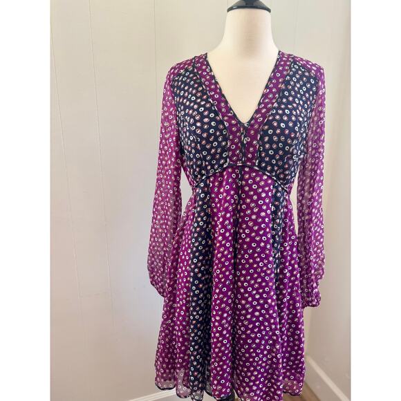 Diane Von Furstenberg Dresses & Skirts - Diane von Furstenberg Ivetta Babydoll Silk Dress Size 6